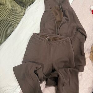 SKIMS brown sweatsuit